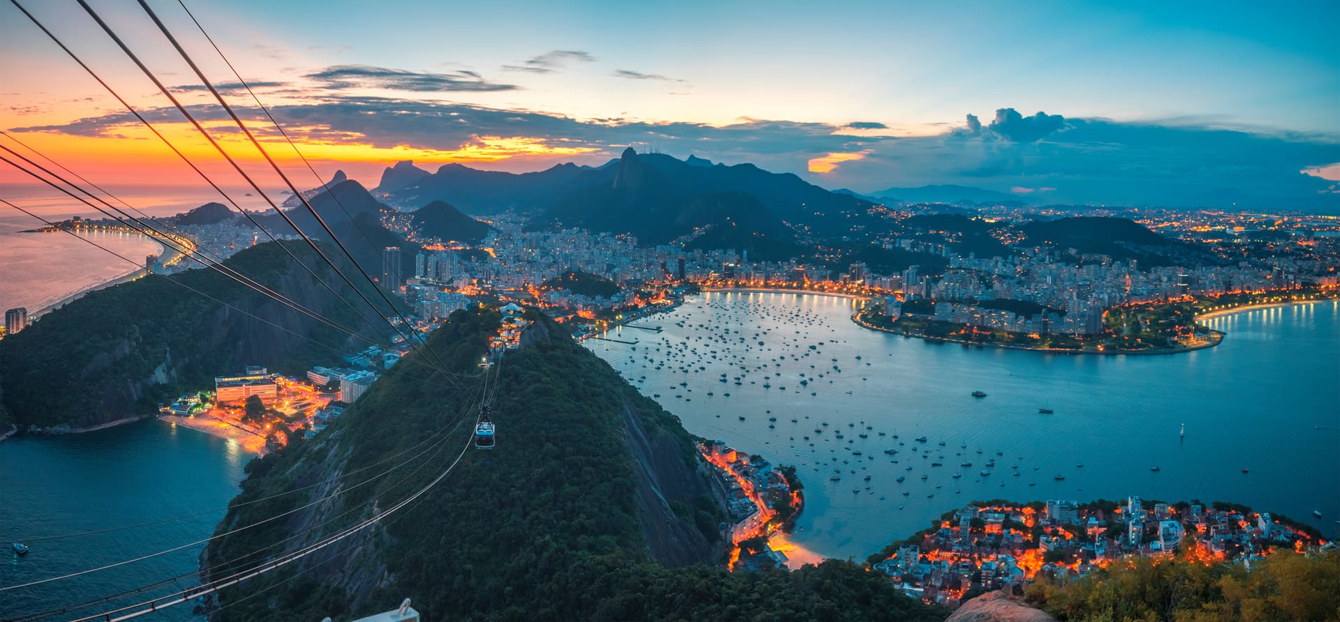 Vista clássica do Rio de Janeiro